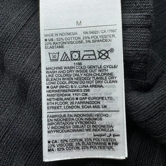 NWT Old Navy Black Fit Flare Rib Knit Long Sleeve Mini Dress Womens Sz Medium - Picture 6 of 8